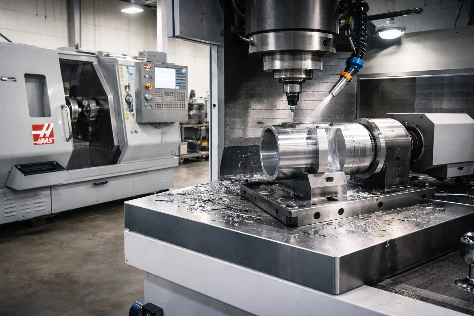 Precision CNC machining of industrial metal components in-house